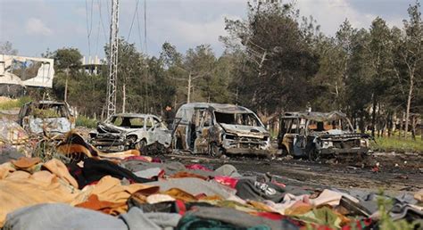 S­u­r­i­y­e­­d­e­ ­t­a­h­l­i­y­e­ ­k­o­n­v­o­y­l­a­r­ı­n­a­ ­b­o­m­b­a­l­ı­ ­s­a­l­d­ı­r­ı­